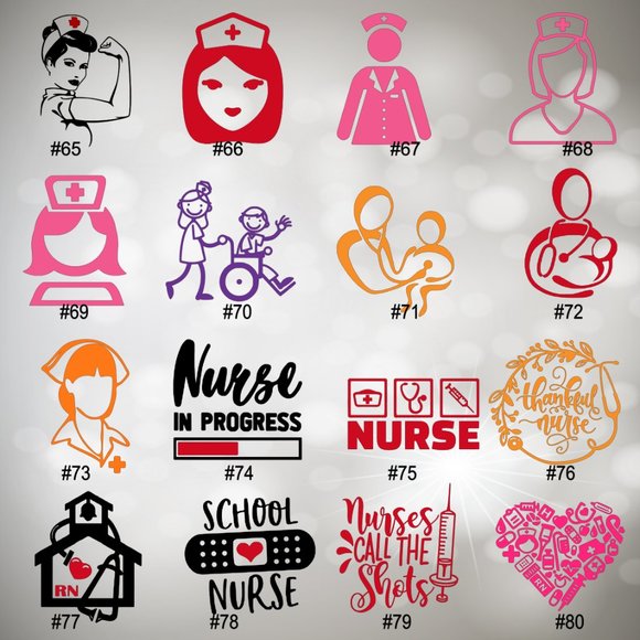 NURSING VINYL DECAL - 5-6" decal - Picture 5 of 10